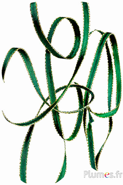 Band - Breite 7 mm - grün-gold